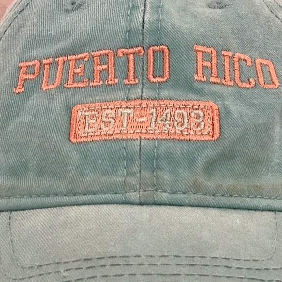 ESY for Puerto Rico Women on Lime Green Adjustable Travel & Beach Baseball Cap - Picture 12 of 15